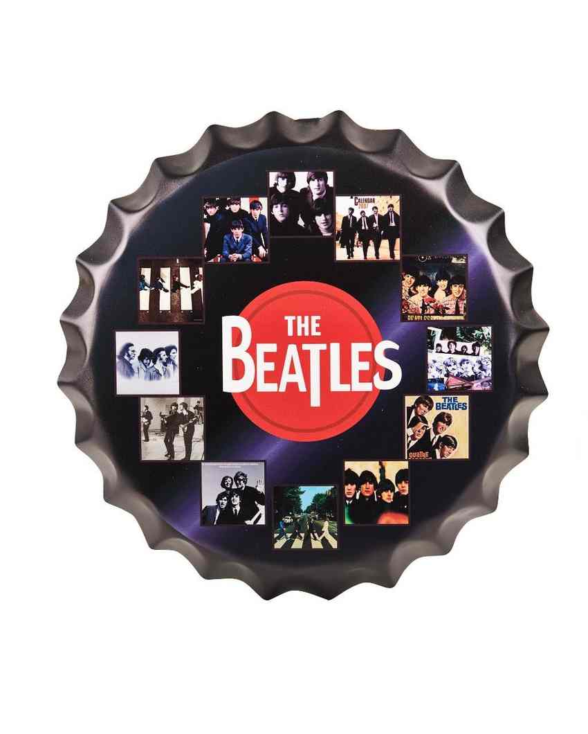 The Beatles CD Bottle Cap Wall Decor | 14 inches