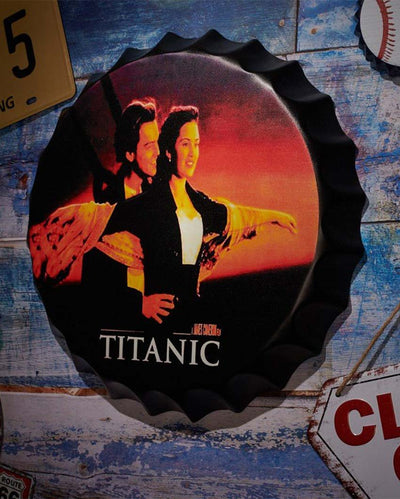 Titanic Bottle Cap Wall Decor | 14 inches