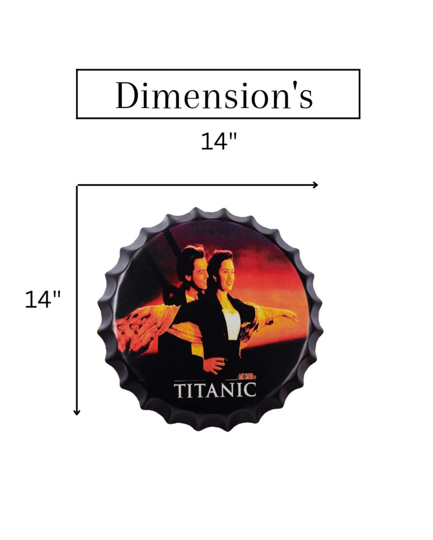 Titanic Bottle Cap Wall Decor | 14 inches