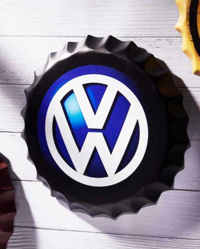 Volkswagen Bottle Cap Wall Decor | 14 inches