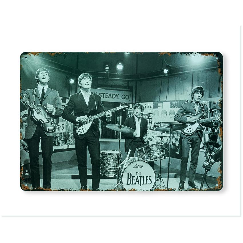 The Beatles Number Plates Big Wall Sign | 12 x 8 inches