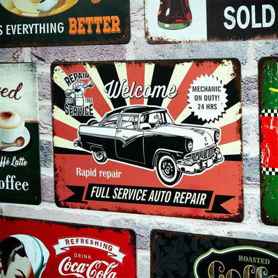 Ford Repair Service Number Plates Big Wall Sign | 12 x 8 inches