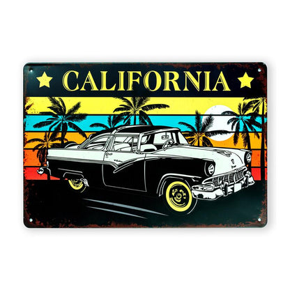 Ford Victoria 1956 California Number Plates Big Wall Sign | 12 x 8 inches