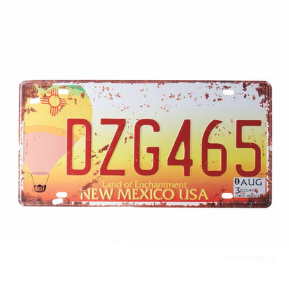 DZG465 Number Plates Wall Sign | 6 x 1 x 12 inches