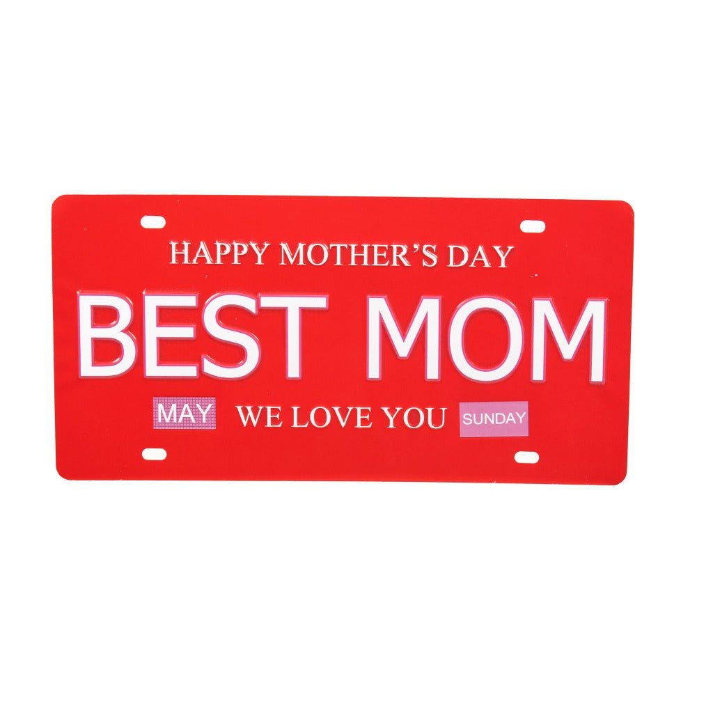 Happy Mother'S Day Number Plates Wall Sign | 6 x 1 x 12 inches