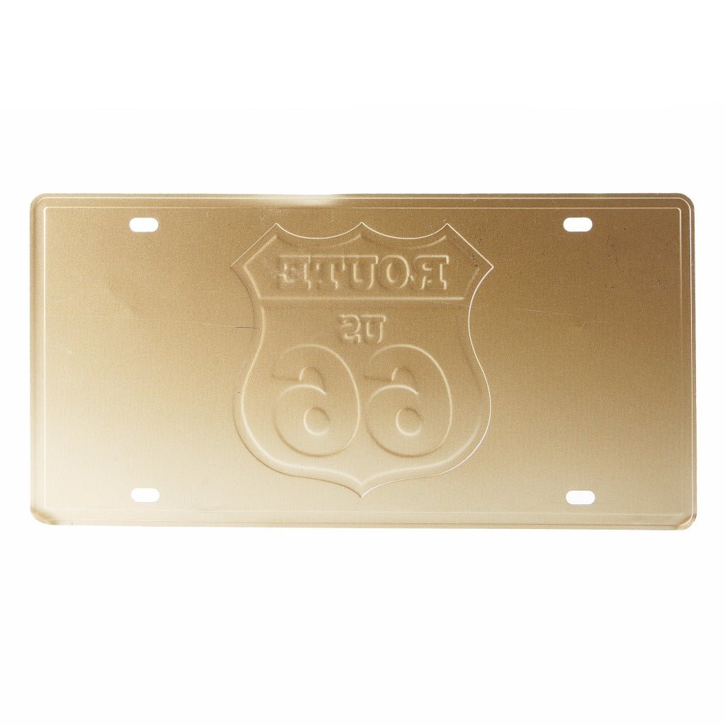 Route Us 66 Wood Number Plates Wall Sign | 6 x 1 x 12 inches