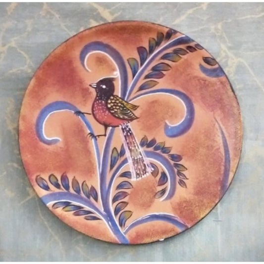 Bird Printed Wooden Handpainted Wall Plate Décor |12 Inch Default Title