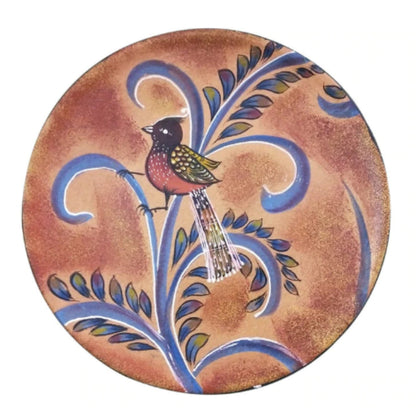 Bird Printed Wooden Handpainted Wall Plate Décor |12 Inch Default Title