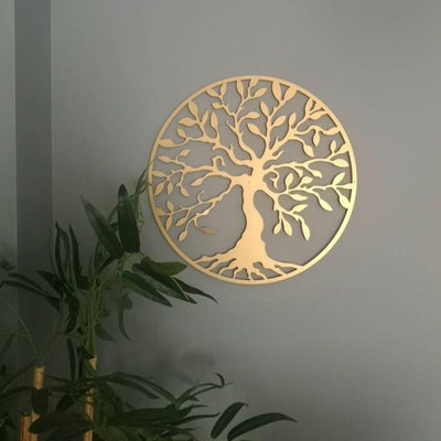 Tree Of Life Metal Art Wall Hanging Decor | 18 Diyameter