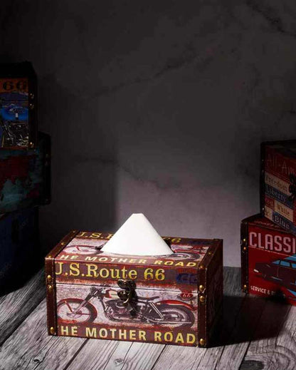 US Route 66 Tissue Holder | 4 x 10 x 5 inches ( wrong dimension)