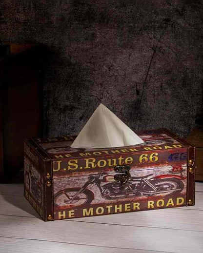 US Route 66 Tissue Holder | 4 x 10 x 5 inches ( wrong dimension)