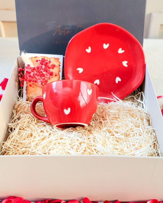 Sweetheart Surprise Ceramic Cup & Saucer Gift Box Set