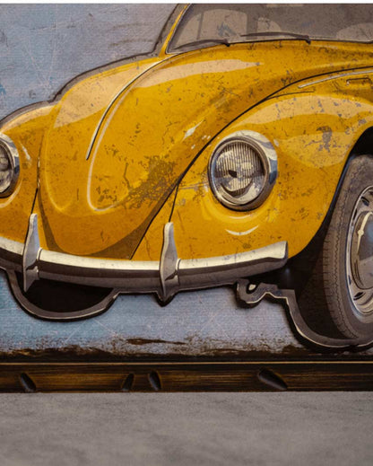 VW Beetle Retro Wall Frame | 21 x 17 inches