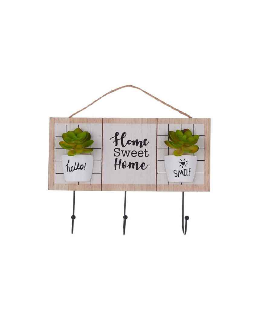 Home Sweet Home Wall Key Holder | 11 x 2 x 8 inches