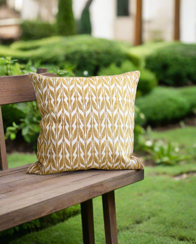 Yellow Miraz Double Sided Cushion Covers | Yellow | Set of 2