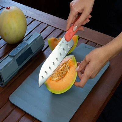 Versatile Space Saving Design Expandable Roll-Out Cutting Board