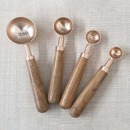 Rose Gold Measuring Spoons | Set of 4