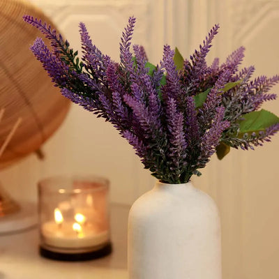 The Lavandula | Artificial Purple Lavender Bouquet (9 sticks)