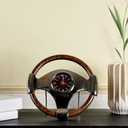 Surreal Steering Wheel Table Clock | 12 x 12 x 12 inches