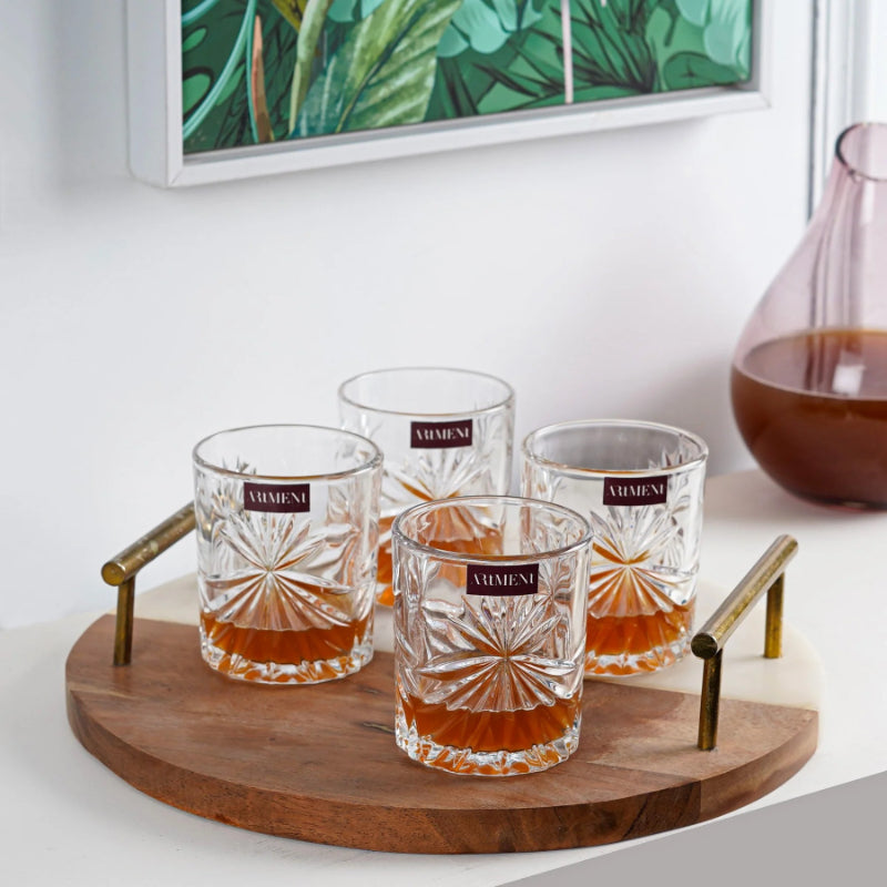 Impressionist Scotch Savvy Whiskey Glasses | Set of 4, 8 | 310ml Set of 8