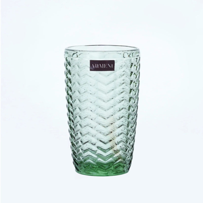 Green Modern Muse Tumbler Glass | Set of 4, 8 | 310ml Set of 8