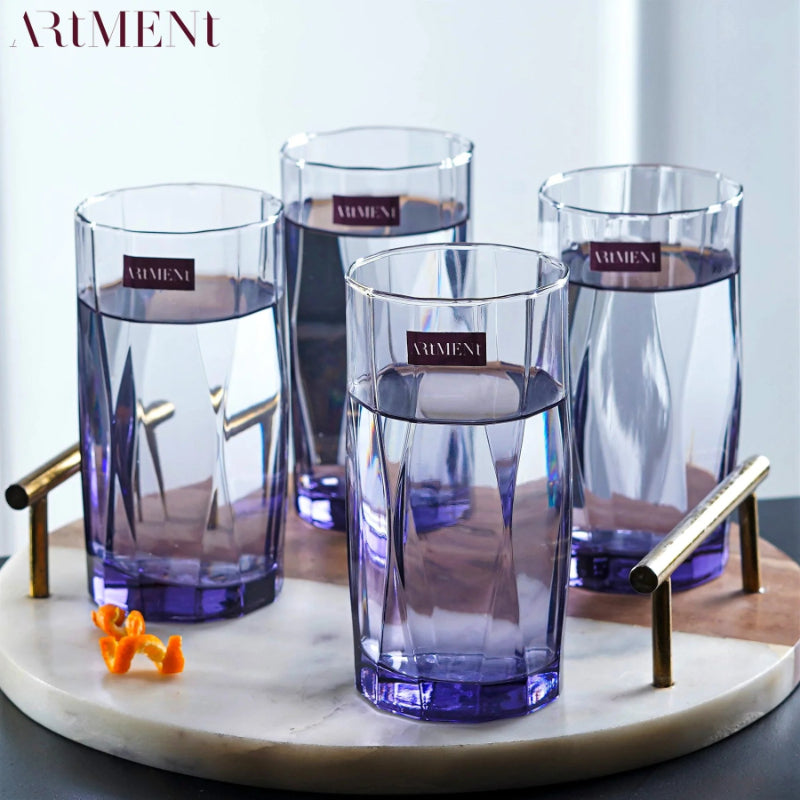 Amethyst Noir Glasses | Set of 4, 8 | 310ml Set of 4