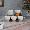 The Decor Lane Tea Sets dusaan Doosan dushan Dusan Dosan home & living Classic Gold Tea set  Set of 6