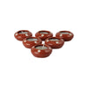 The Decor Lane Candles dusaan Doosan dushan Dusan Dosan home & living Maroon Ceramic Diya Box  Set of 6   colours