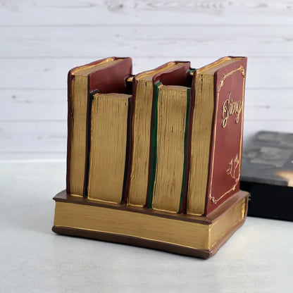 Vintage Brown Library Desk Organizer Default Title