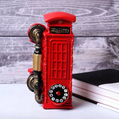 Vintage Red Phonebooth Decorative Accent Default Title