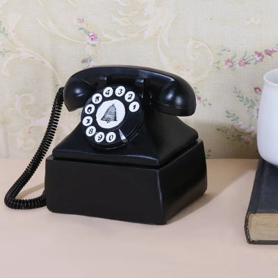 Black Retro Telephone Desk Organizer Default Title