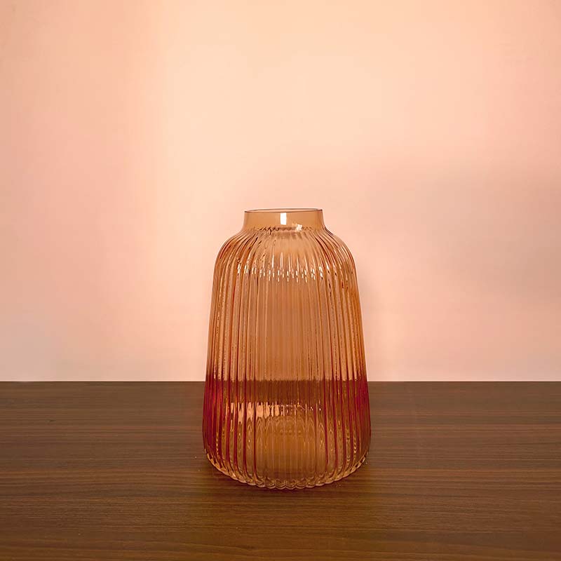 The Fringe Sunset | Amber Glass Vase