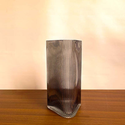 The Svelte Ash | Grey Glass Vase