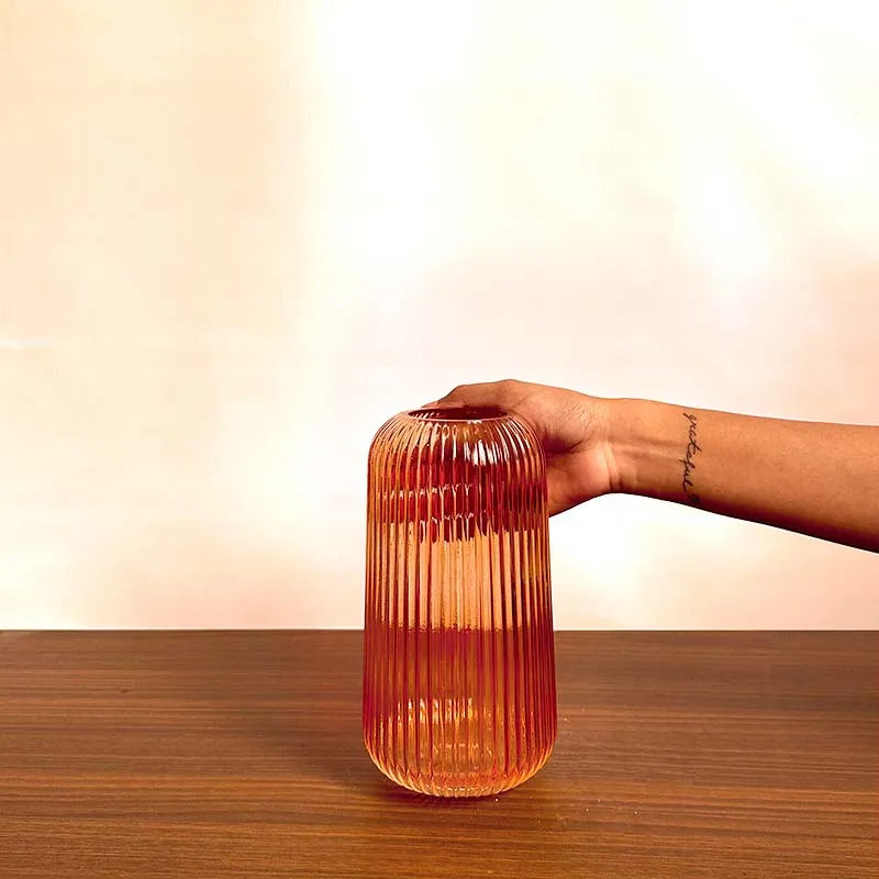 The Petite Caramel | Amber Glass Vase