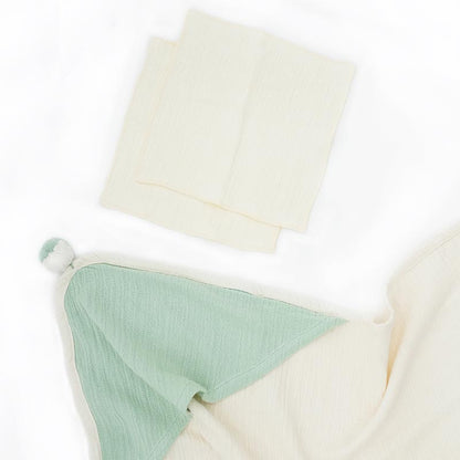 Musa Double Cloth Banana Hooded Baby Towel  | Set of 2 | Get a Freebie