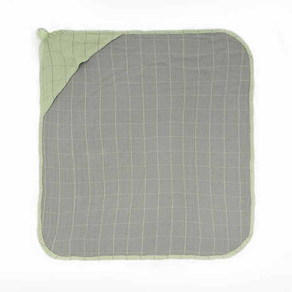 Musa Double Cloth Hooded Baby Towel | Multiple Colors Candy Green