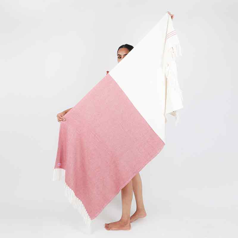 Bambusa Waffle Bath Towel | 28x61 inches - Dusaan