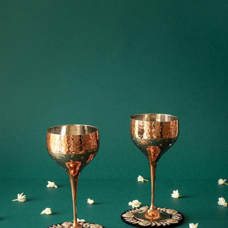 The India Craft Project Wine & Champagne Glasses Dusaan or dussan dushan doosan