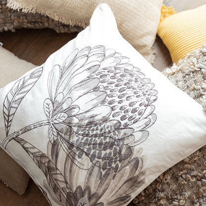 Floret Viscose Cushion Cover  | 16 x 16 inches | Multiple Designs