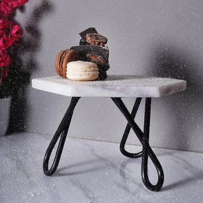 Classic White Marble Cake Stand | Multiple Designs