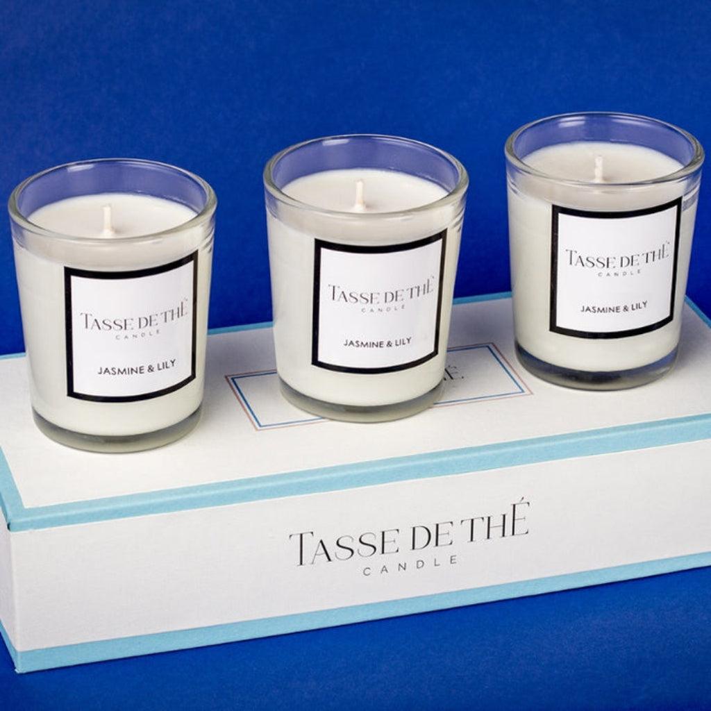 Modern Trio Scented Candles | Set of 3 | Multiple Fragrances | 2.2 x 2.7 inches