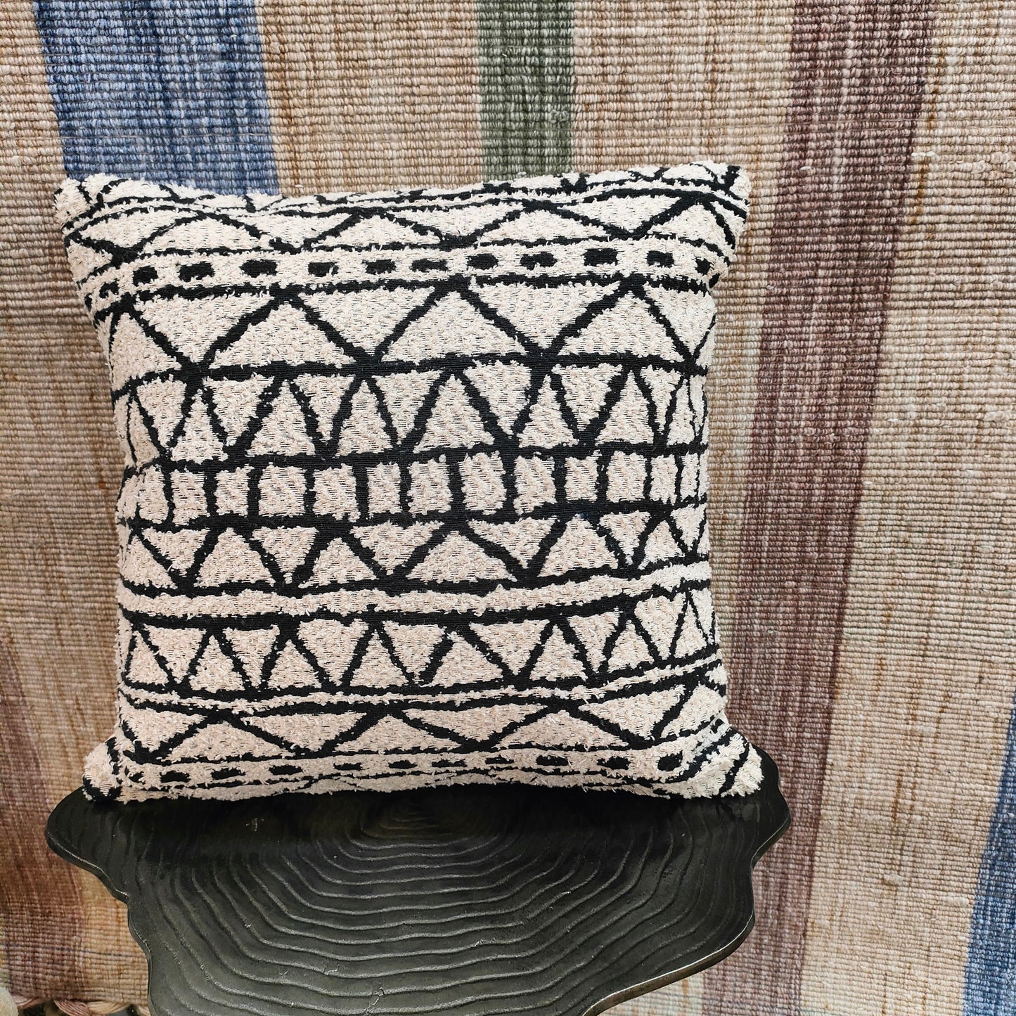 Geometric Cotton Cushion Cover | Set of 5 | 16 x 16 inches