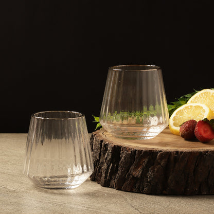 Ribbed Drinking Glasses | Set of 2 Default Title