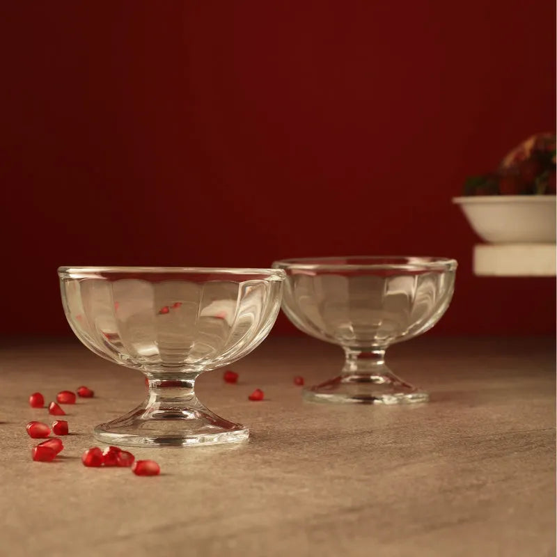 Glass Etna Icecream Cups | Set  Of 2 Default Title