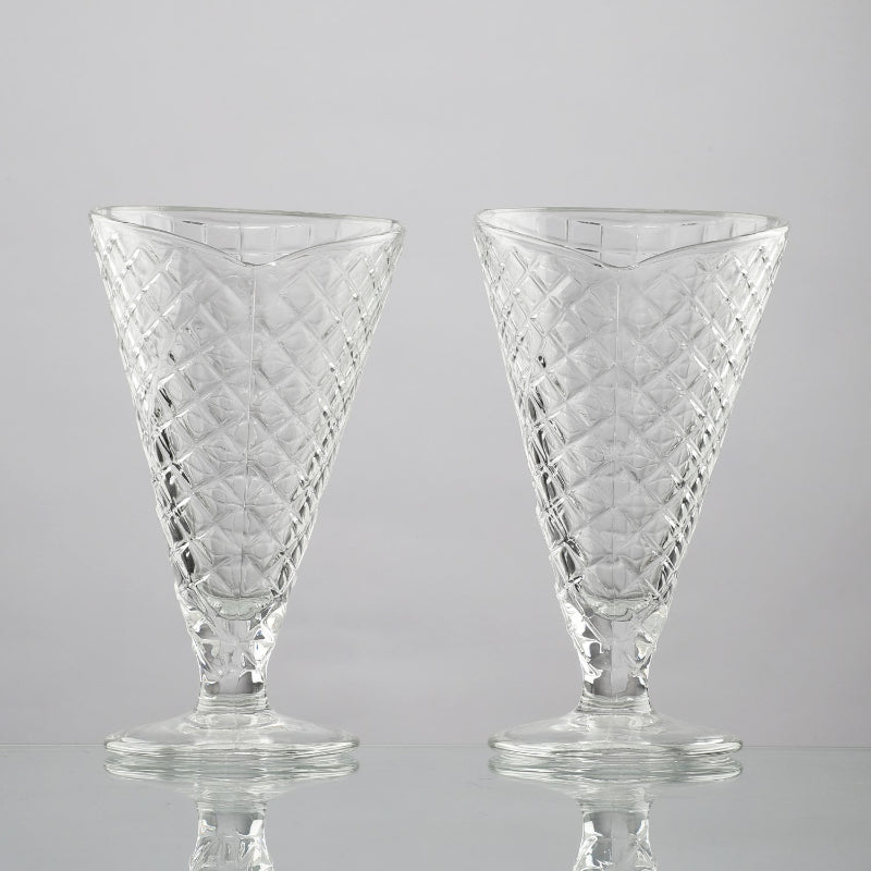 Glass Gelato Icecream Cups | Set Of 2 Default Title