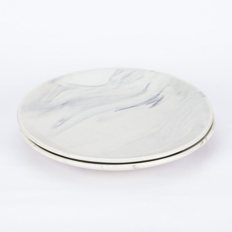 Marble Texture Dinner Plates | Set of 2 Default Title