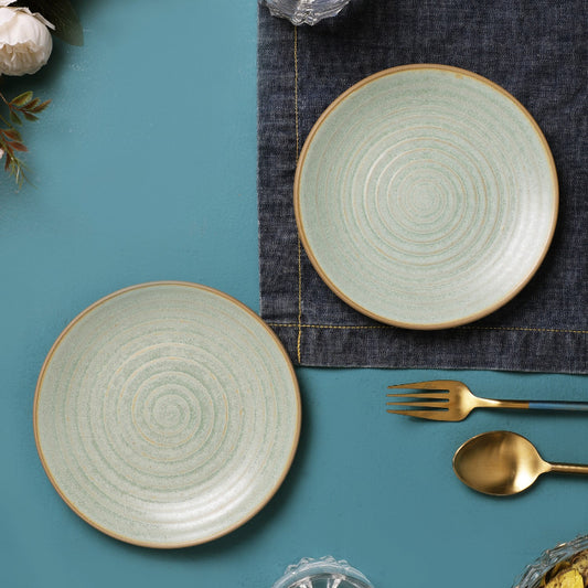 Ceramic Swirls Dinner Plates | Set of 2 Default Title