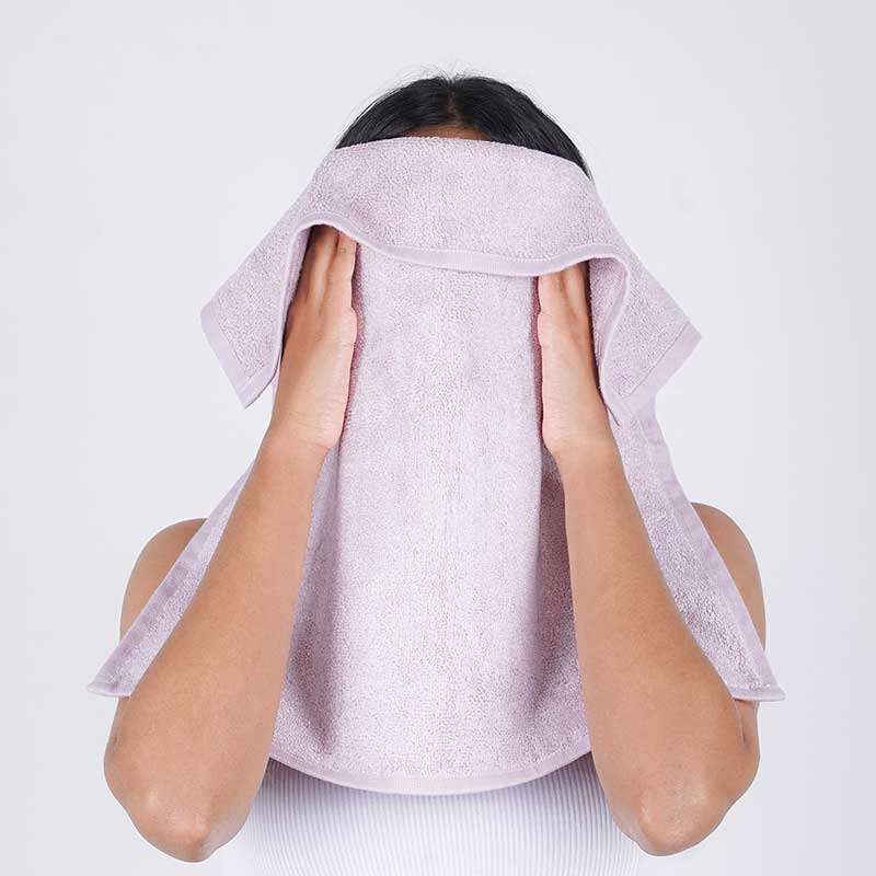 Musa Terry Face Towel  | Set of 4 | Multiple Colors Mystic Rose