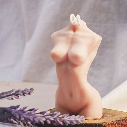 Female Torso Candle | Multiple Colors Pink