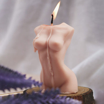 Female Torso Candle | Multiple Colors Pink